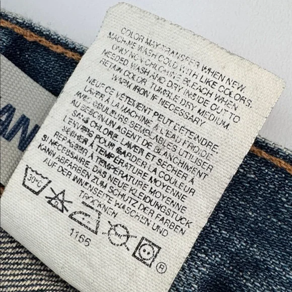 VINTAGE 2004 Gap Long and Lean Jeans Size 12 Ankle Made in USA euc - Picture 13 of 13